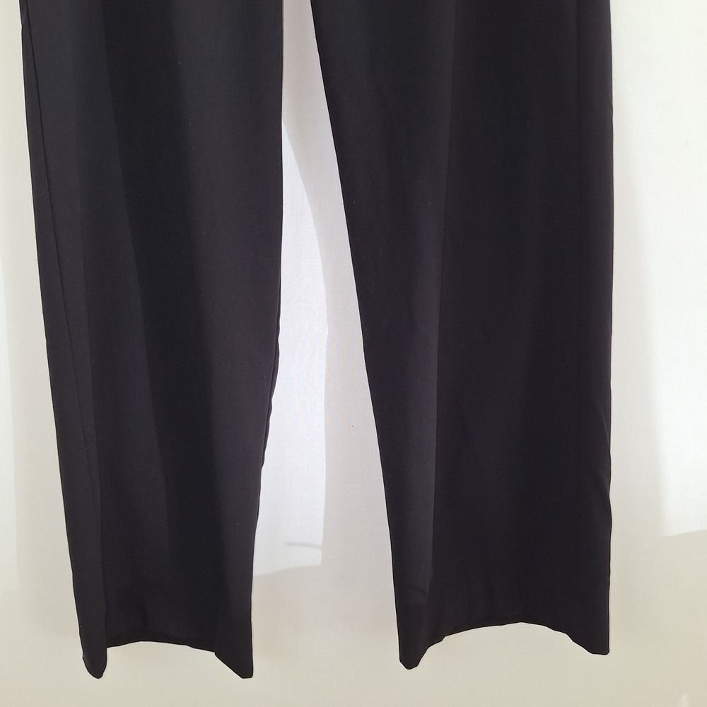 Vintage Black Dress Pants Worthington Stretch Women's Size 10 Side Zip Straight - Picture 3 of 16